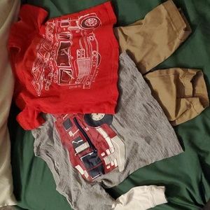 3pc fire engine outfit 2t